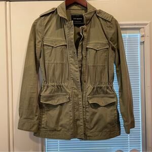 Lucky Brand Jacket Women Size XSmall Olive Green Military Utility Long Sleeve
